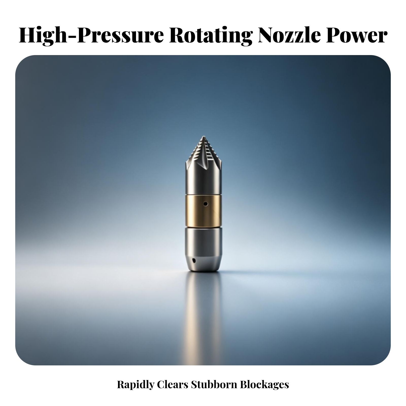 Nozzle Brass - Износостойкая вращающаяся форсунка для прочистки труб,