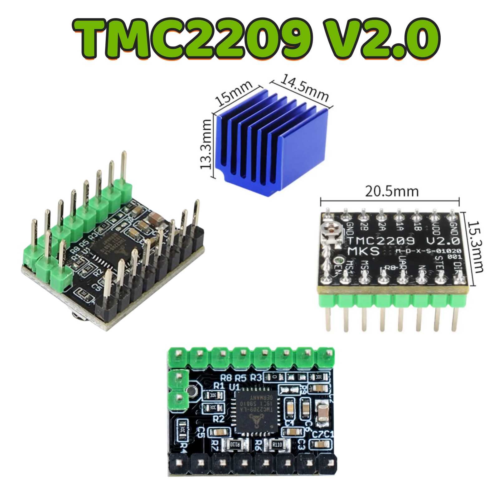 Mks Sgen - Драйвер шагового двигателя MKS TMC2209 V2.0
