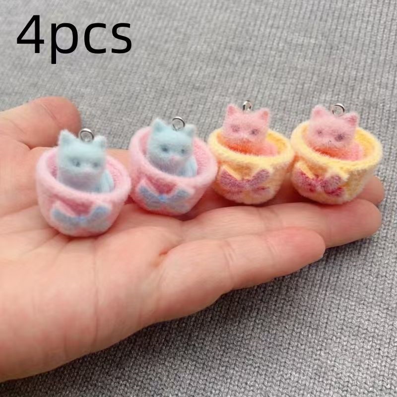 4 шт. 3D-подвески в виде кошек – обзор и цена Resin