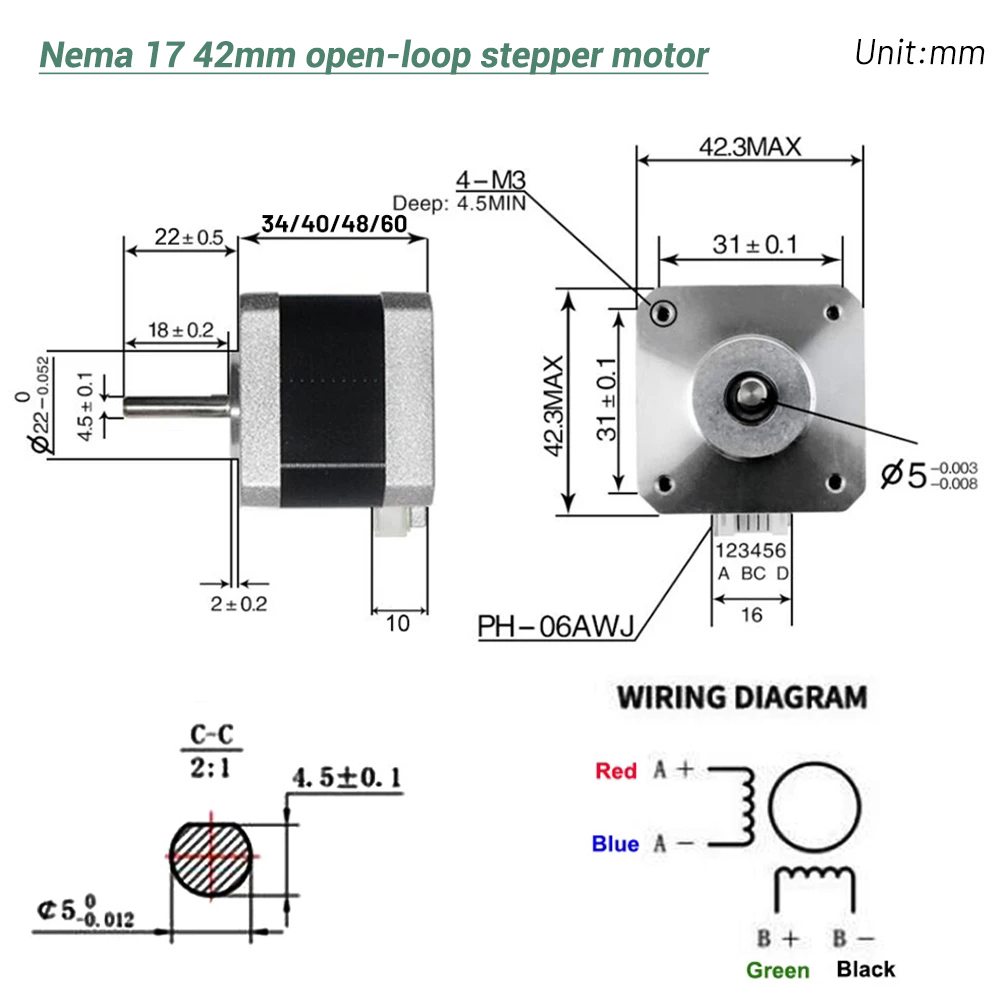 Шаговый двигатель Nema17 (42 м – обзор и цена 3D Printer